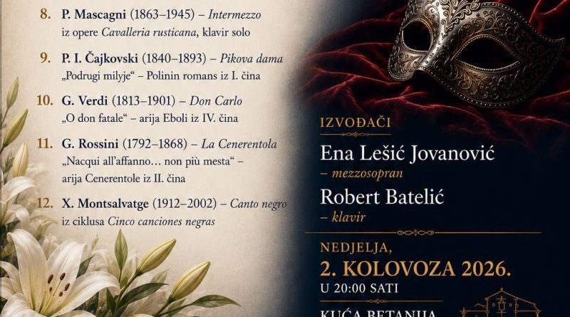 KONCERT DUHOVNE I OPERNE GLAZBE